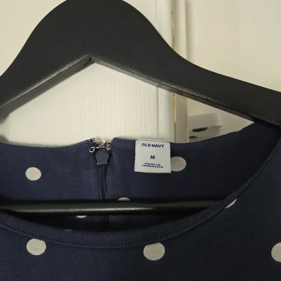 Old Navy, Navy And White Polka Dot Dress - Picture 2 of 5
